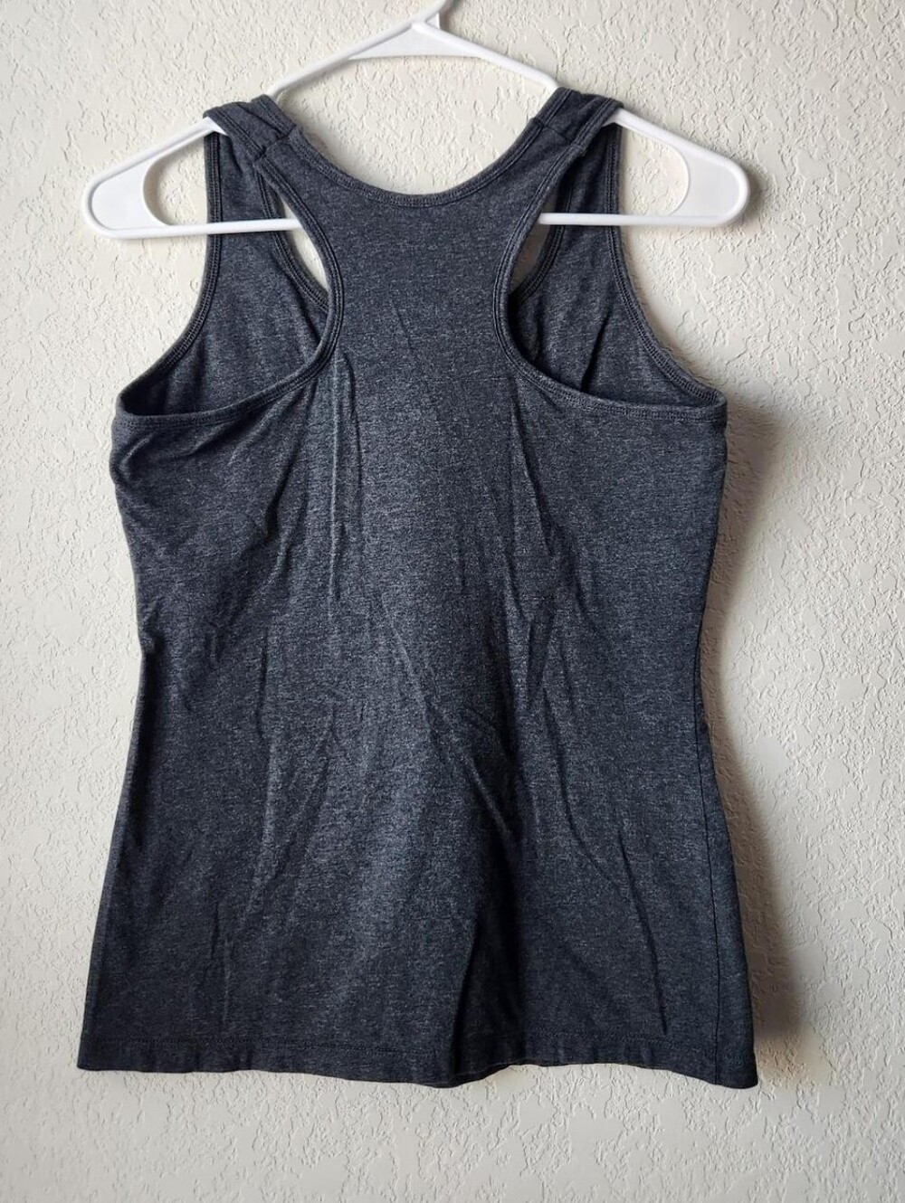Grey Cotton Racerback Tank - Picture 5 of 6